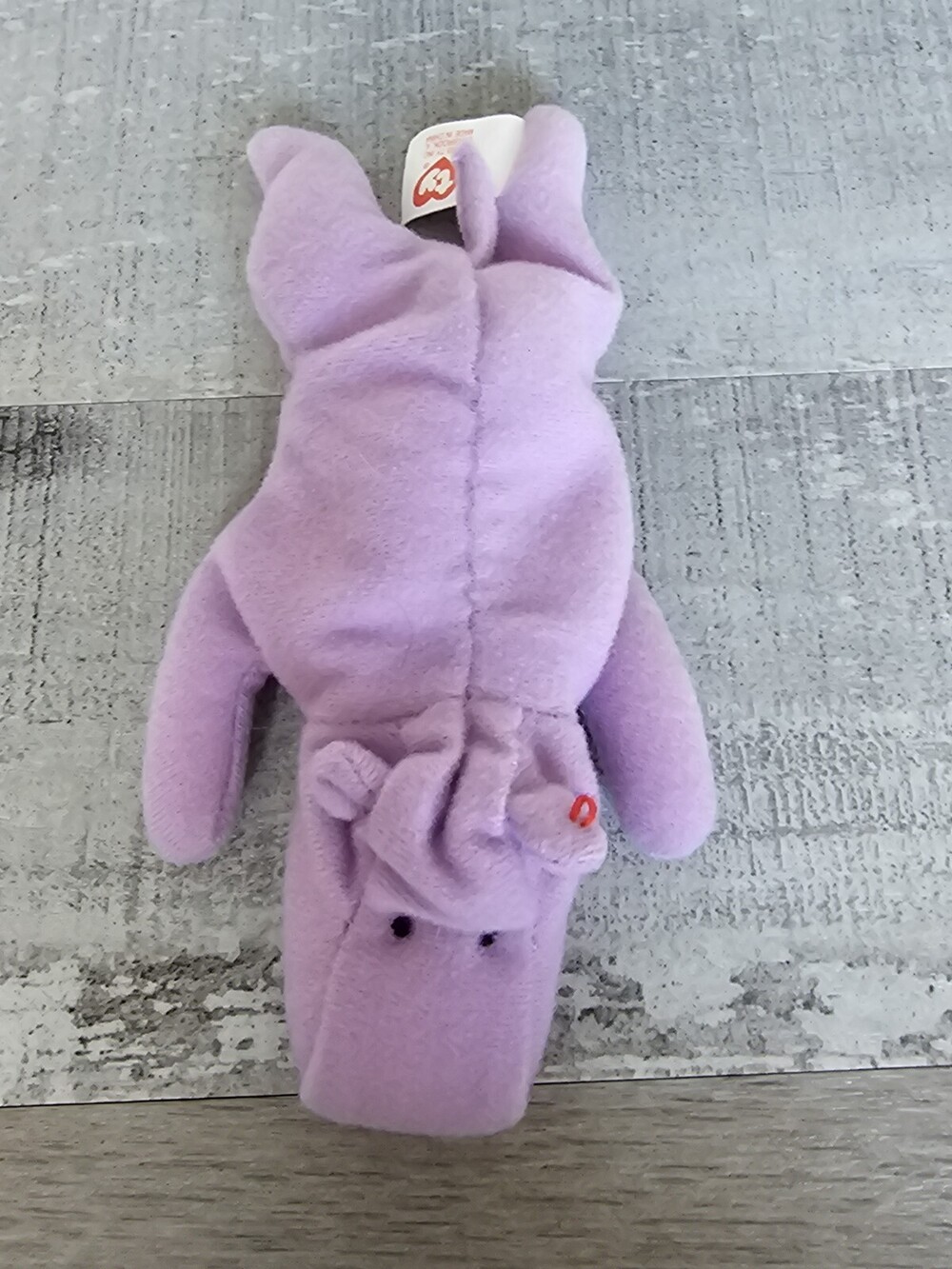 McDonald's Ty Teenie Happy the Hippo Purple Mini Plush Stuffed Animal